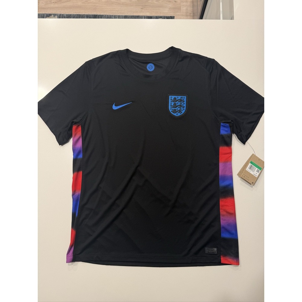 Nike England National Team Soccer Jersey FZ9022-010 Men's XL Black Dri-FIT